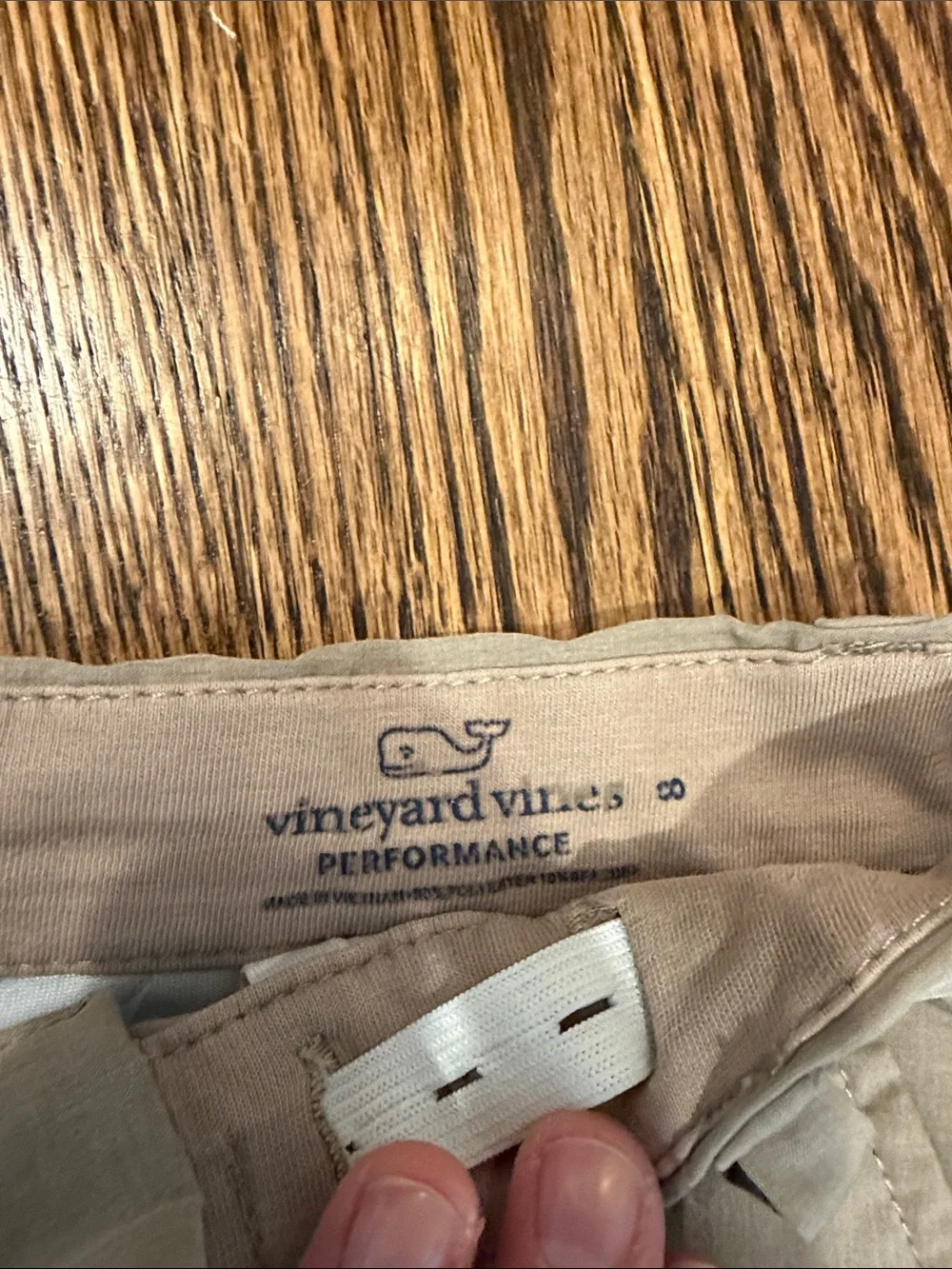 Boys Vineyard Vines Performance Shorts size 8 Pair- Blue and Tan